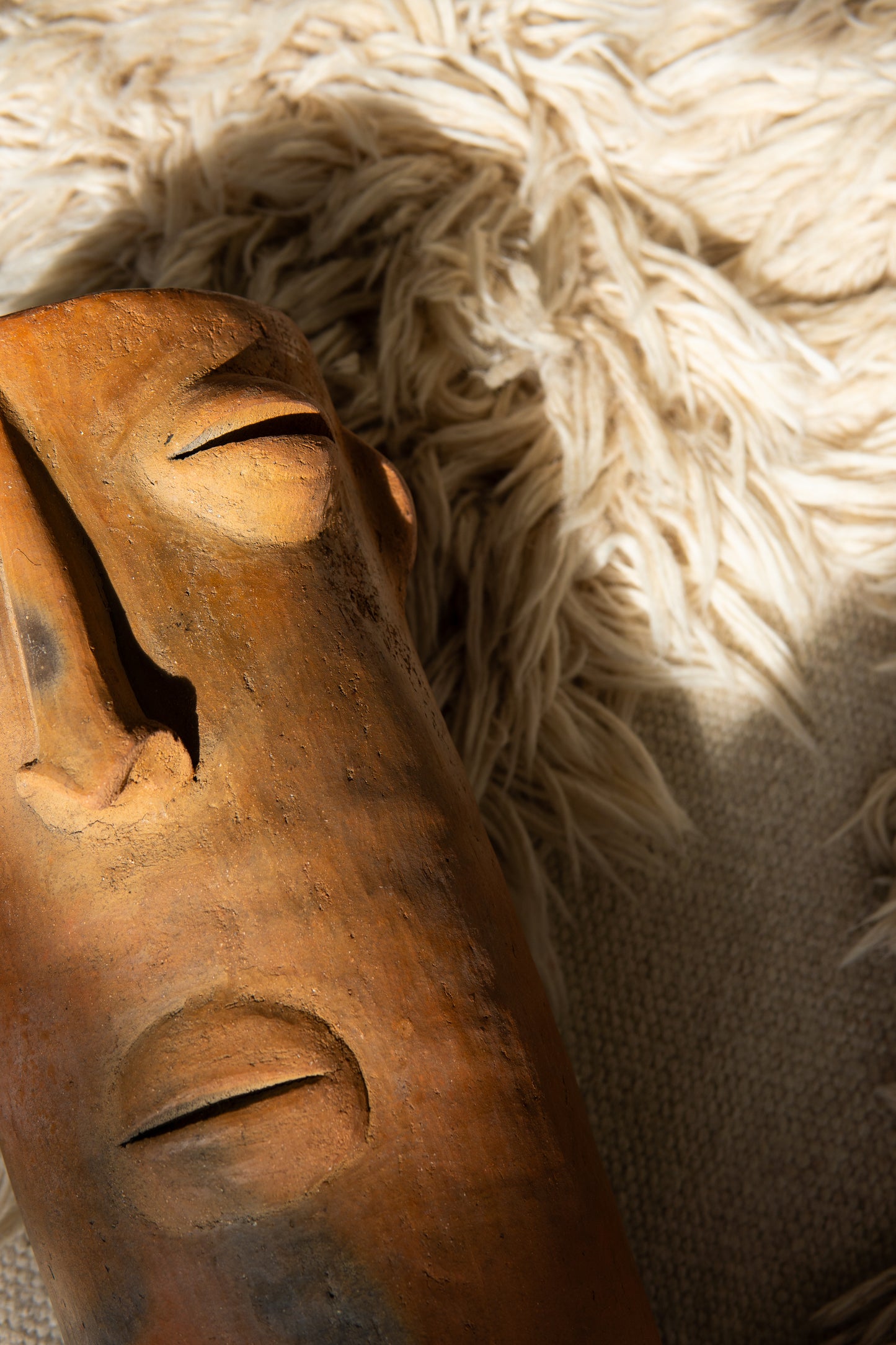 Atzompa Face Pot