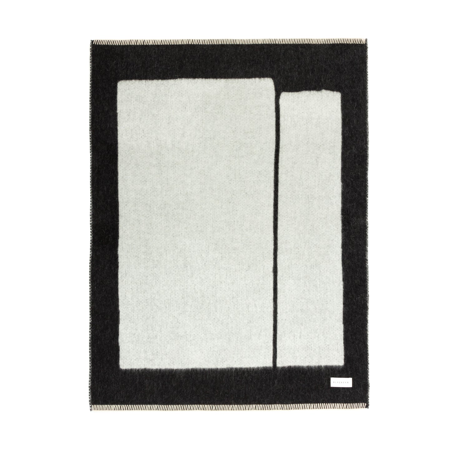 Black Ivory Reversible Throw