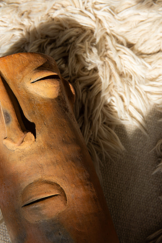 Atzompa Face Pot